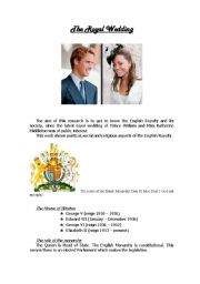 English Worksheet: The Royal Wedding