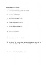 English worksheet: Icarus and Daedalus Worksheet