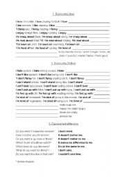 English Worksheet: Gerund/ Infinitive