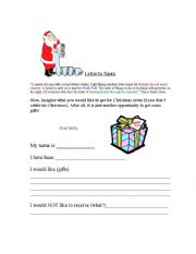 English Worksheet: A Christmas Letter