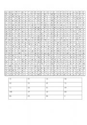 English worksheet: word search