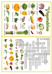 English Worksheet: VEGETABLES