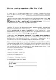 English Worksheet: we are coming together 