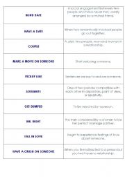 LOVE AND DATING COMMON EXPRESSIONS (MATCHING ACT)