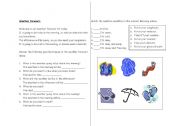 English worksheet: weather