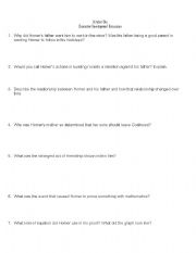 English Worksheet: October Sky movie comprehension questions