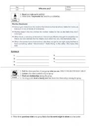English Worksheet: Abomination