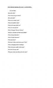 English worksheet: question making