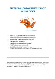 English worksheet: Passive Voice Exercises