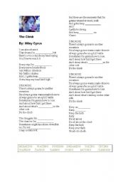 English Worksheet: Miley Cyrus - The Climb