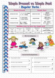 English Worksheet: Simple Present vs Simple Past