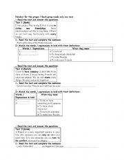 English Worksheet: module 5 lesson 1 relationships