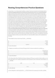 English Worksheet: conversation questions