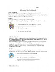 English Worksheet: Conditional Review-Zero, First, Second, Third