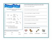 English Worksheet: Present Perfect (ever-never)