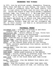 English Worksheet: Remember th eTitans Vocab