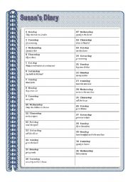 Irregular Past Verb Practice Illustration