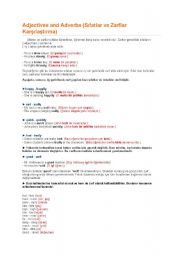 English Worksheet: adjectives