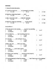 English Worksheet: Conjuctions