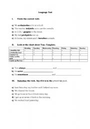 English worksheet: Test