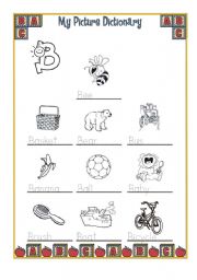 English Worksheet: My Picture Dictionary