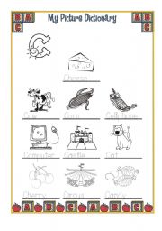 English Worksheet: My Picture Dictionary