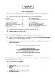 English Worksheet: Supersize Me Worksheet