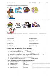 English Worksheet: Exam for 5th grade and elemantary sudents