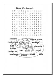 Pizza Wordsearch