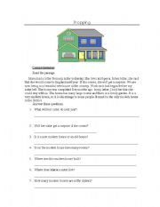 English Worksheet: Reading