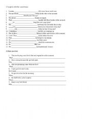 English Worksheet: present simple or present continuous