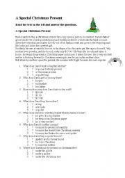 English Worksheet: a christmas present