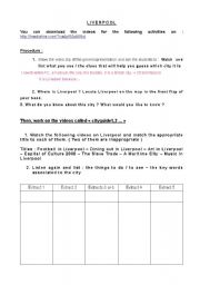 English Worksheet: LIVERPOOL