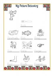 English Worksheet: My Picture Dictionary