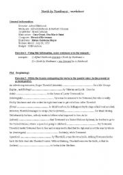 English worksheet: north by northwest 1