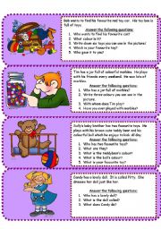 English Worksheet: toys mini comprehensions