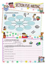 English Worksheet: module 5 section 5 writing