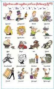 English Worksheet: Adjectives with negatives prefixes N 3