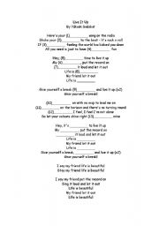 English worksheet: Song Worksheet