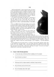 English Worksheet: Edgar Allan Poe The Black Cat 4