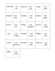 English worksheet: domino - adjectives
