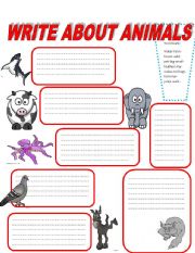 WRITE ABOUT ANIMALS