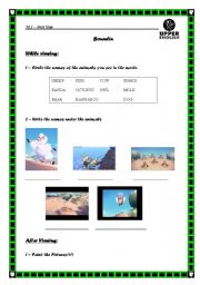 English worksheet: bounding movie worksheet