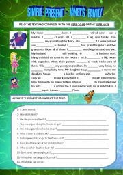 English Worksheet: SIMPLE PRESENT - VERBS TO BE/ HAVE GOT