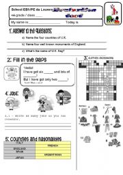 TEST 4TH GRADE