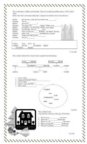English Worksheet: teens test