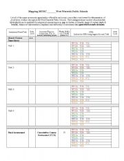English Worksheet: Music GSE Template