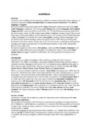 English Worksheet: America