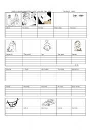 English Worksheet: Verbs in simple present