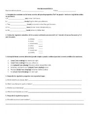 English worksheet: Diagnostic Test - English - Level 3 Secondary School